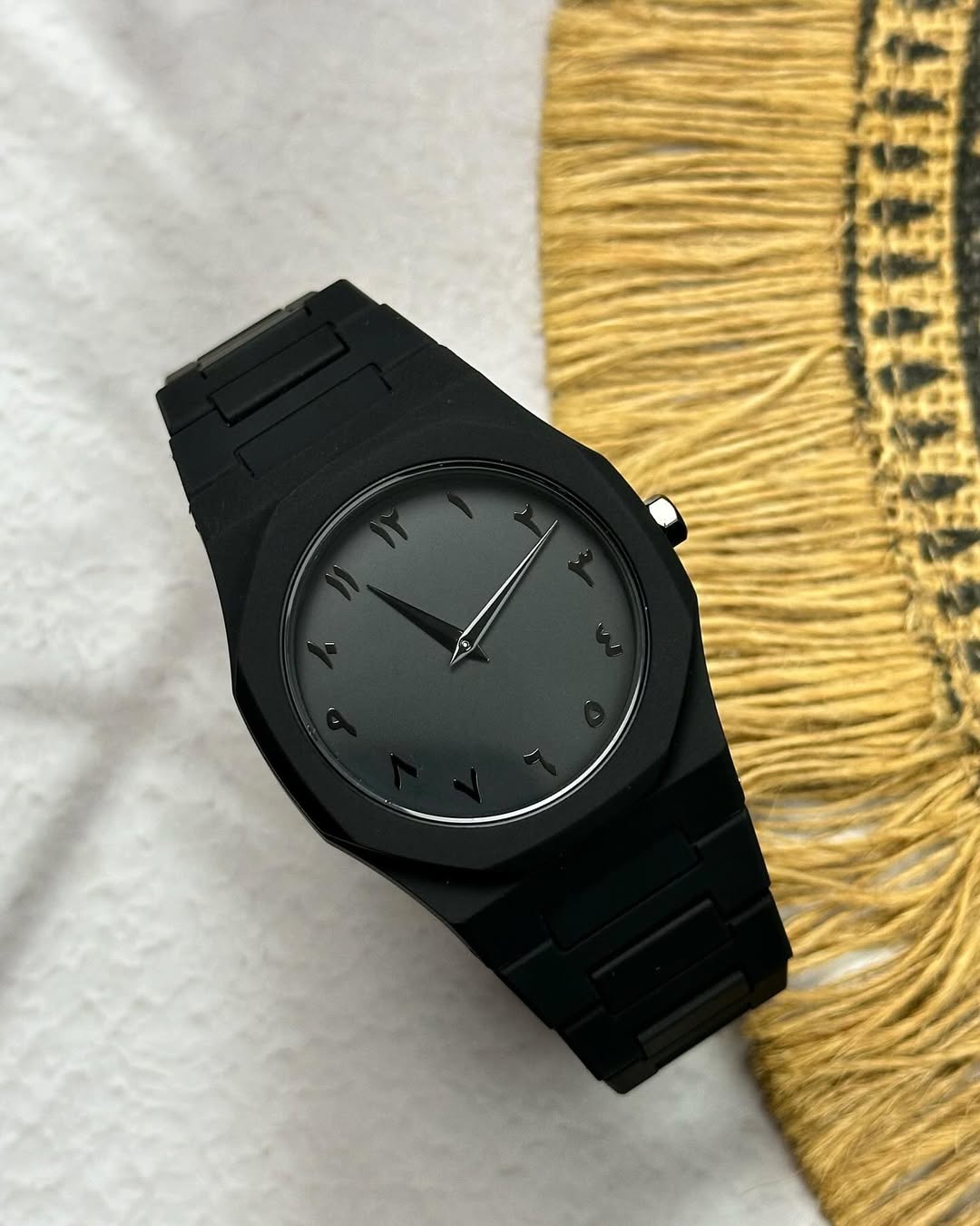 Best-selling black luxury Arabic watch with box ⌚🎁