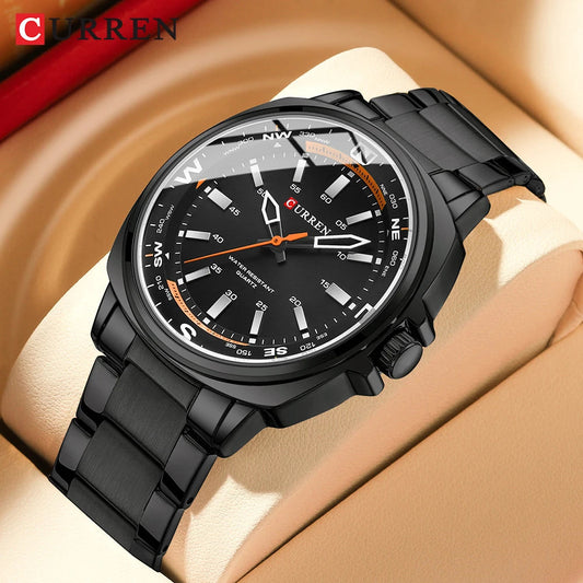 CURREN stainless steel men's watch with box 8455