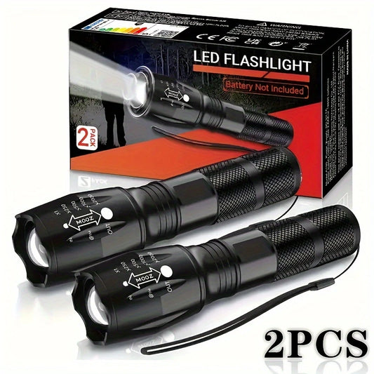 2pcs Ultra-Bright LED Flashlights